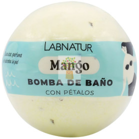 BOMBA DE BAÑO ESPUMOSA MANGO CON PÉTALOS 140G LABNATUR
