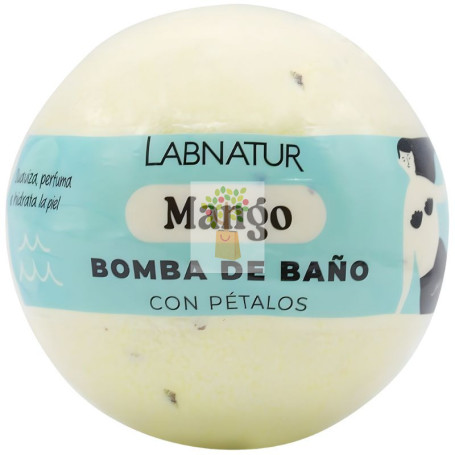 BOMBA DE BAÑO ESPUMOSA MANGO CON PÉTALOS 140G LABNATUR