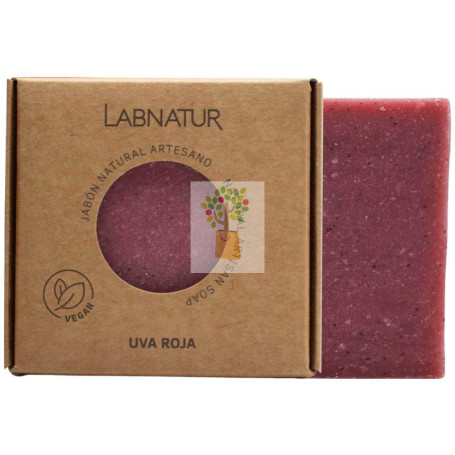 JABÓN NATURAL PREMIUM DE UVA ROJA 100G LABNATUR
