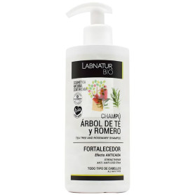 CHAMPÚ FORTALECEDOR ÁRBOL DEL TÉ Y ROMERO 450ML LABNATUR BIO