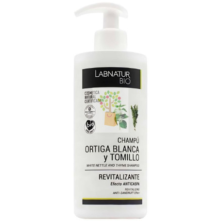 CHAMPÚ REVITALIZANTE ORTIGA BLANCA Y TOMILLO 450ML LABNATUR BIO