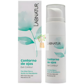 CONTORNO DE OJOS CON ALOE VERA Y MACADAMIA 30ML LABNATUR