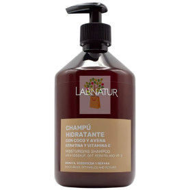 CHAMPÚ HIDRATANTE COCO Y AVENA CON KERATINA 500ML LABNATUR