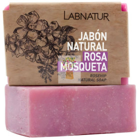 JABÓN NATURAL DE ROSA MOSQUETA 100G LABNATUR