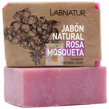 JABÓN NATURAL DE ROSA MOSQUETA 100G LABNATUR