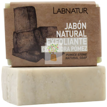 JABÓN NATURAL EXFOLIANTE CON PIEDRA PÓMEZ 100G LABNATUR