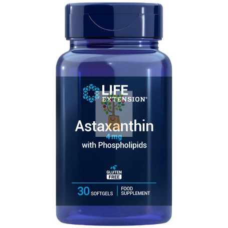 ASTAXANTINA CON FOSFOLÍPIDOS 4MG 30 PERLAS LIFE EXTENSION