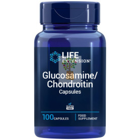 GLUCOSAMINA Y CONDROITINA 100 CÁPSULAS LIFE EXTENSION