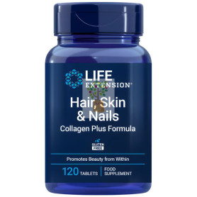 COLÁGENO PLUS CABELLO PIEL Y UÑAS 120 COMPRIMIDOS LIFE EXTENSION