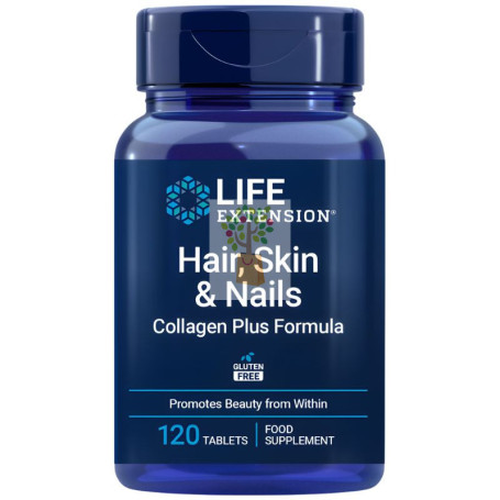 COLÁGENO PLUS CABELLO PIEL Y UÑAS 120 COMPRIMIDOS LIFE EXTENSION