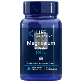CITRATO DE MAGNESIO 100MG 100 CÁPSULAS LIFE EXTENSION