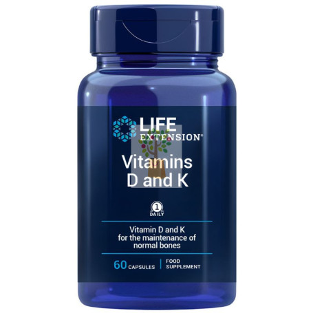 VITAMINAS D Y K 60 CÁPSULAS LIFE EXTENSION