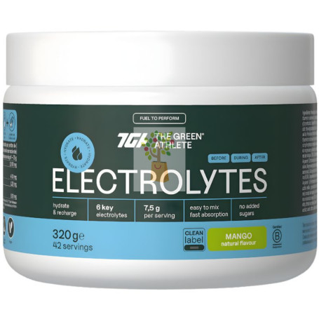 ELECTROLITOS SABOR NEUTRO 320G THE GREEN ATHLETE