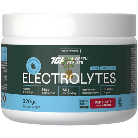 ELECTROLITOS SABOR FRUTOS ROJOS 320G THE GREEN ATHLETE
