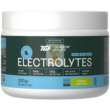 ELECTROLITOS SABOR MANGO 320G THE GREEN ATHLETE
