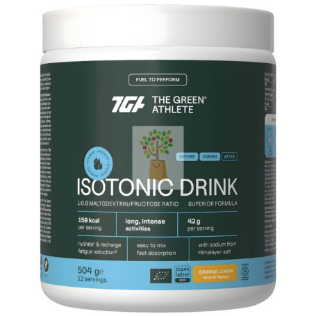 BEBIDA ISOTÓNICA SABOR NARANJA-LIMÓN 504G THE GREEN ATHLETE