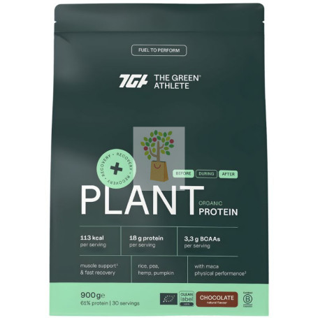PROTEÍNA VEGETAL SABOR CHOCOLATE 900G THE GREEN ATHLETE
