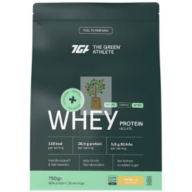 WHEY PROTEIN AISLADO SABOR VAINILLA 750G THE GREEN ATHLETE
