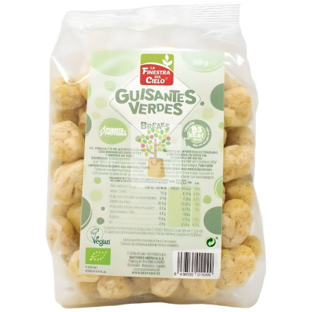 BREAK DE GUISANTES VERDES BIO 50G FINESTRA