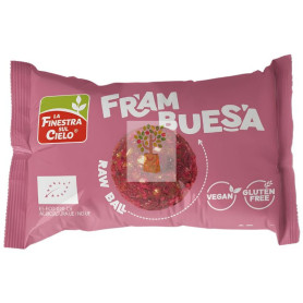 ENERGY BALL FRAMBUESA BIO SIN GLUTEN 25G FINESTRA