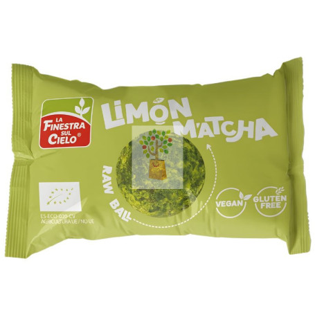 ENERGY BALL MATCHA LIMÓN BIO SIN GLUTEN 25G FINESTRA