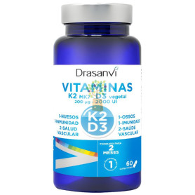 VITAMINA K2+D3 60 COMPRIMIDOS DRASANVI