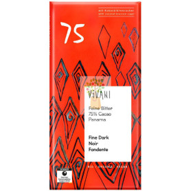 CHOCOLATE NEGRO PANAMÁ 75% CON AZÚCAR DE COCO BIO 80G VIVANI