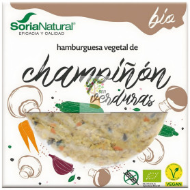HAMBURGUESA CHAMPIÑÓN Y VERDURAS 200G SORIA NATURAL ALIMENTACIÓN