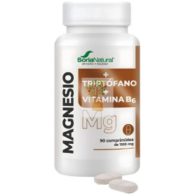 MAGNESIO + TRIPTOFANO + VITAMINA B6 90 COMPRIMIDOS SORIA NATURAL