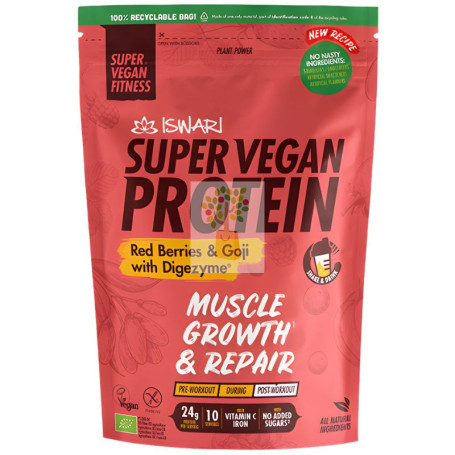 SVF SUPER VEGAN PROTEIN FRUTOS ROJOS Y GOJI  400G ISWARI
