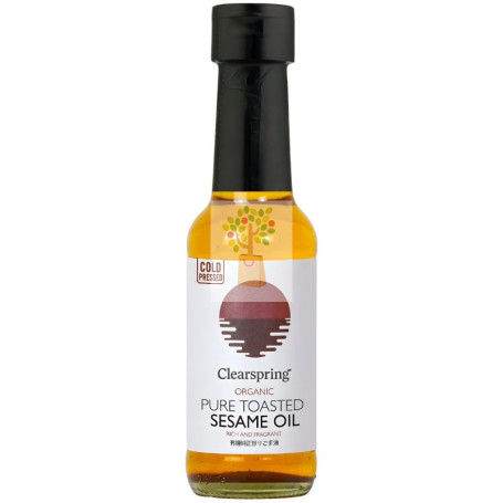 ACEITE DE SÉSAMO TOSTADO PURO ORGÁNICO 150ML CLEARSPRING