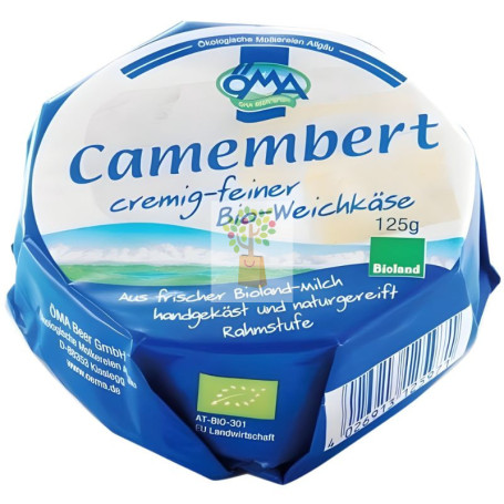 QUESO CAMEMBERT BIO 125G OMA BEER