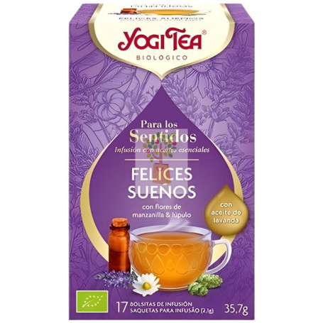 PARA LOS SENTIDOS FELICES SUEÑOS 17 FILTROS YOGI TEA