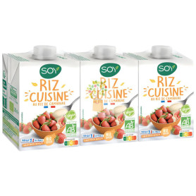 ARROZ CREMOSO RIZ CUISINE 3X200ML SOY