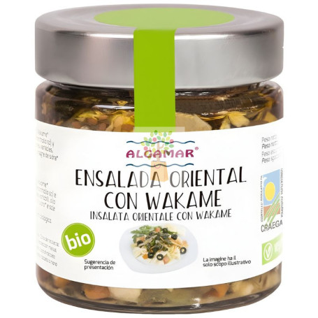ENSALADA ORIENTAL CON WAKAME 180G ALGAMAR