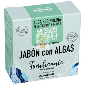JABÓN CORPORAL SÓLIDO CON ALGAS TONIFICANTE 100G ALGAMAR