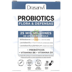 PROBIOTICS FLORA Y DEFENSAS 20 CÁPSULAS DRASANVI