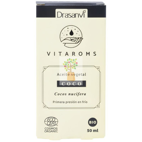 ACEITE VEGETAL DE COCO (PRIMERA PRESIÓN EN FRÍO) 50ML DRASANVI