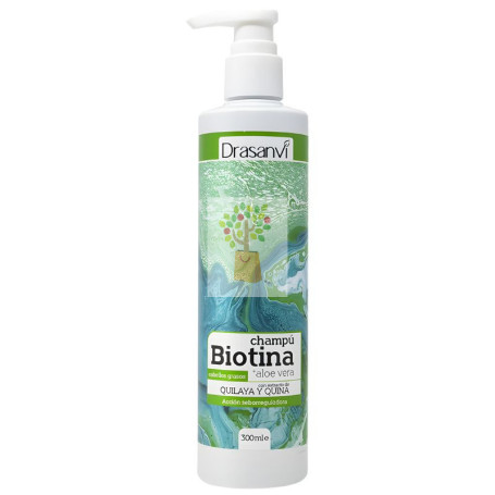 CHAMPÚ DE BIOTINA Y ALOE VERA CABELLO GRASO 300ML DRASANVI