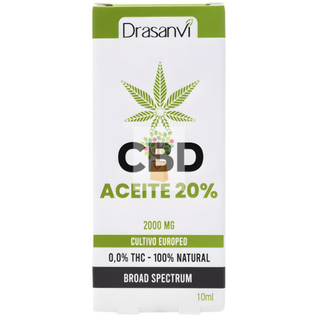 ACEITE DE CBD BROAD SPECTRUM 20% 10ML DRASANVI
