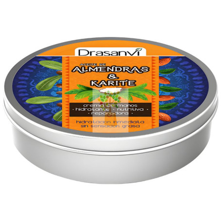 CREMA DE MANOS ACEITE DE ALMENDRAS DULCES Y KARITÉ 75ML DRASANVI