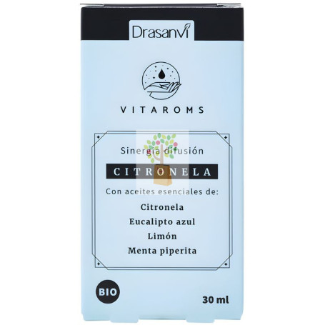 SINERGIA DIFUSIÓN CITRONELA BIO 30ML VITAROMS DRASANVI