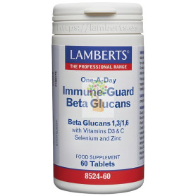 IMMUNE-GUARD BETA GLUCANS 60 TABLETAS LAMBERTS