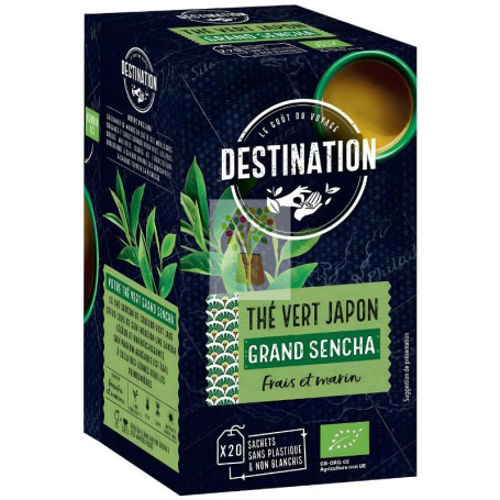 TE VERDE GRAND SENCHA JAPON ECOLOGICO 20 BOLSAS DESTINATION