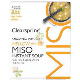 SOPA DE MISO Y TOFU SUAVE 4X10G CLEARSPRING