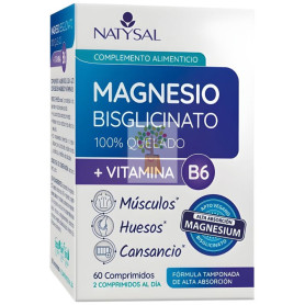 MAGNESIO BISGLICINATO CON B6 180 COMPRIMIDOS NATYSAL