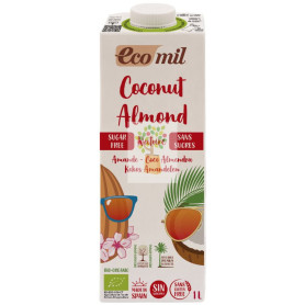 BEBIDA DE COCO Y ALMENDRA NATURE SIN AZÚCAR BIO 1L ECOMIL