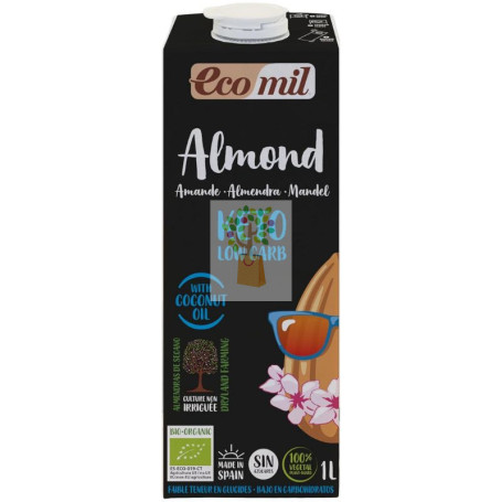 BEBIDA DE ALMENDRA NATURE KETO BIO 1L ECOMIL
