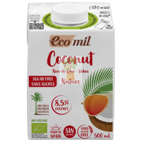 BEBIDA DE COCO NATURE SIN AZÚCAR BIO 500ML ECOMIL