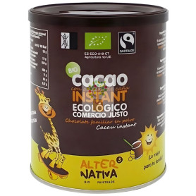 CACAO INSTANTÁNEO CON AZÚCAR DE CAÑA BIO 400G ALTERNATIVA 3